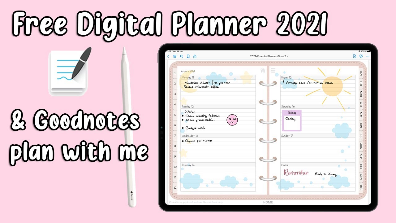 free goodnotes planner