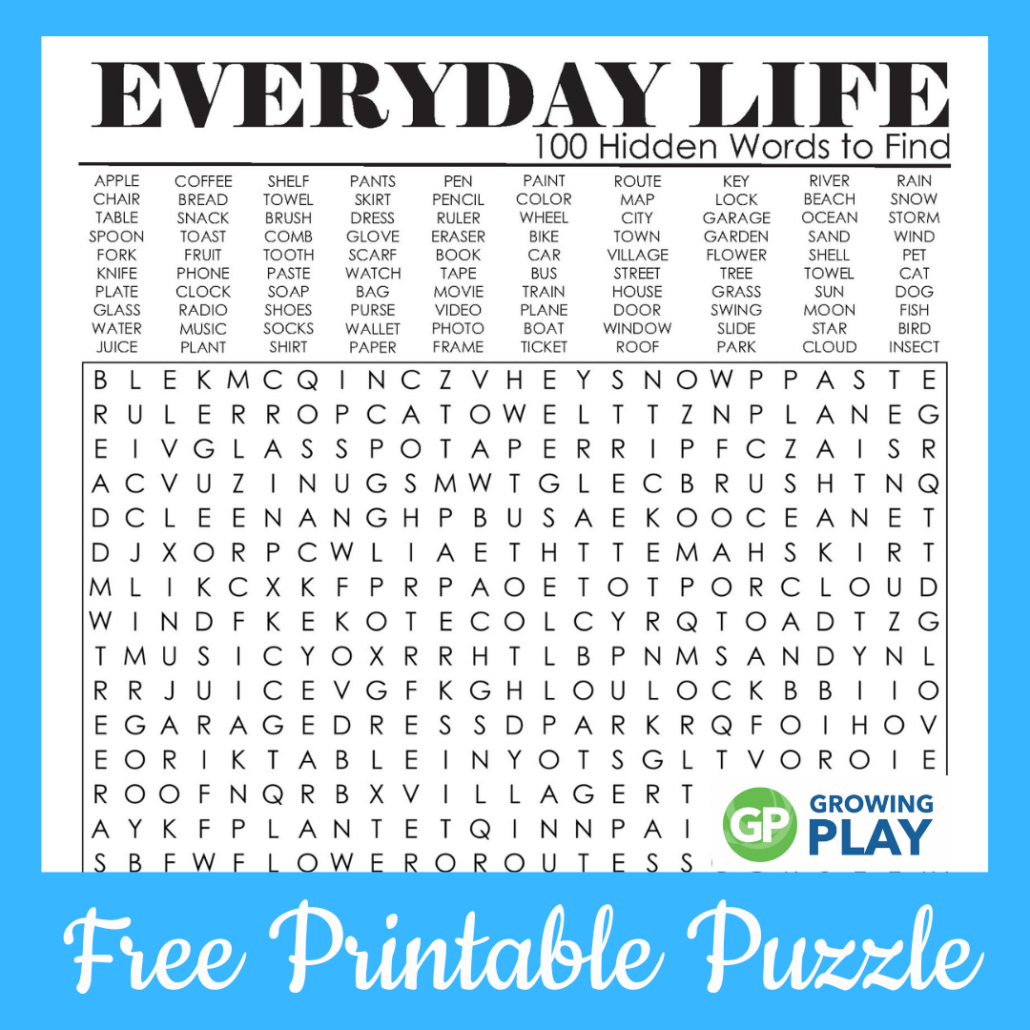 free word search puzzles