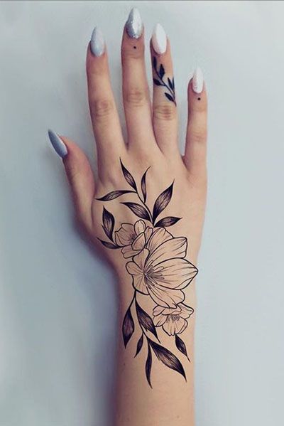 front hand tattoos