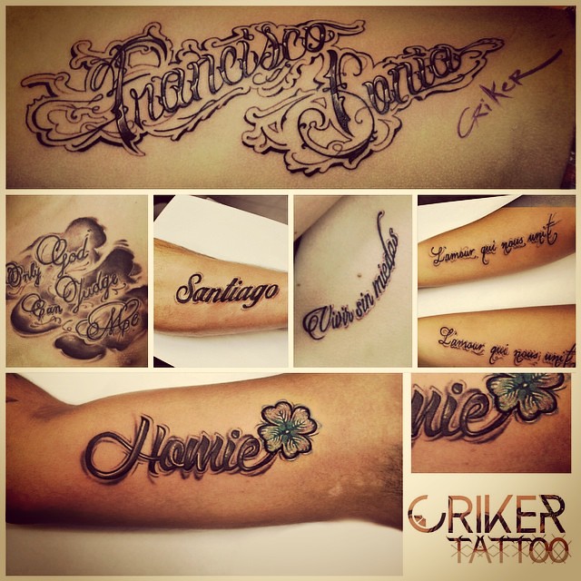 fuente letras tattoo