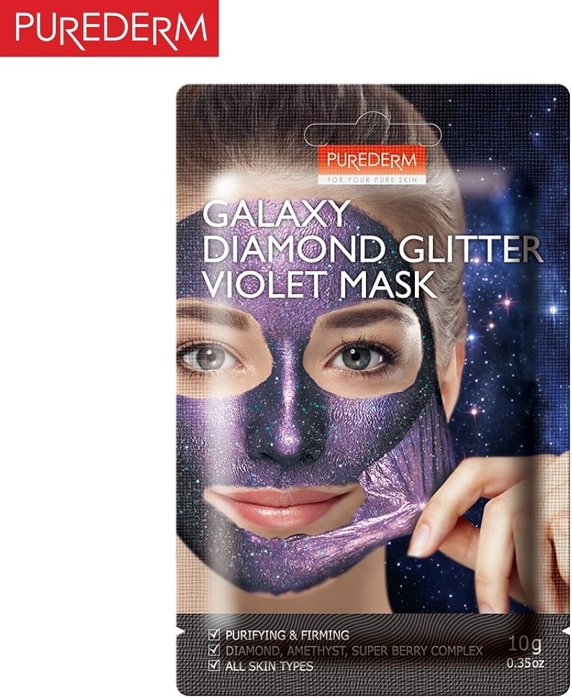 galaxy diamond purple peel off mask