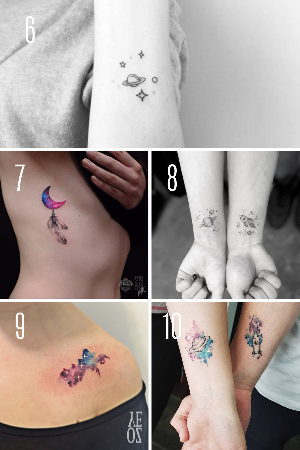 galaxy tattoo ideas