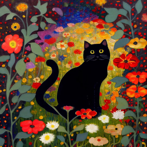 garden cat klimt