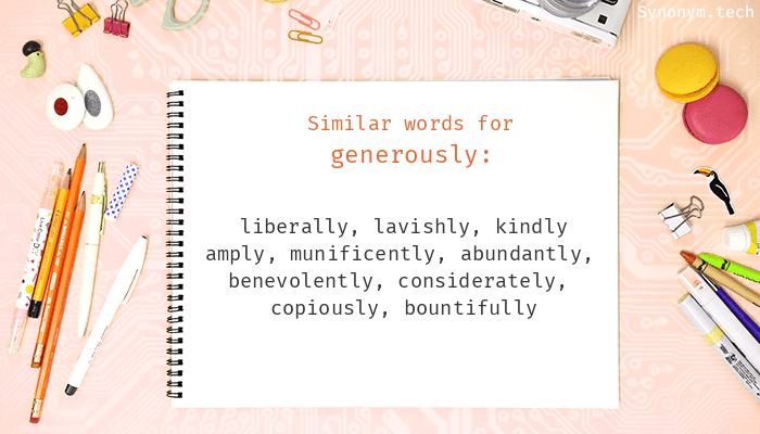 generously synonym