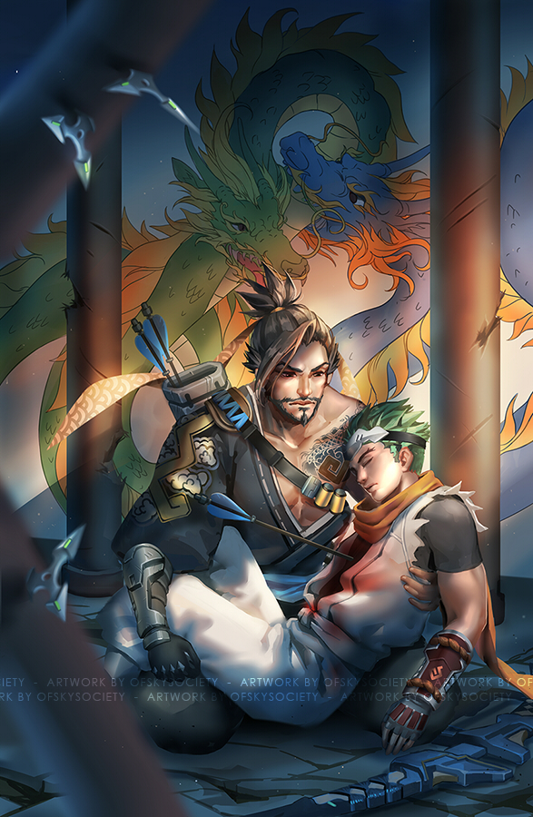 genji and hanzo fanart