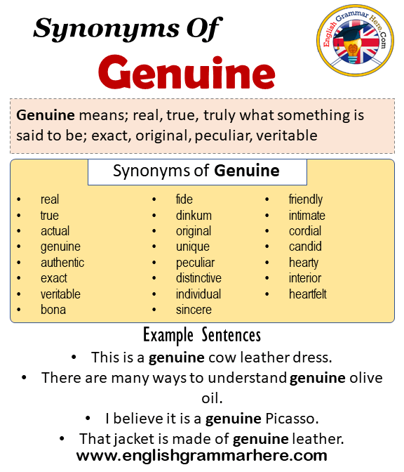 genuine antonym