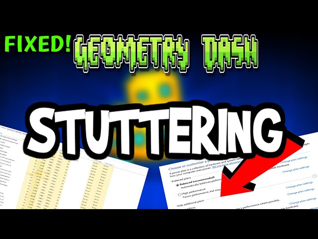 geometry dash stuttering