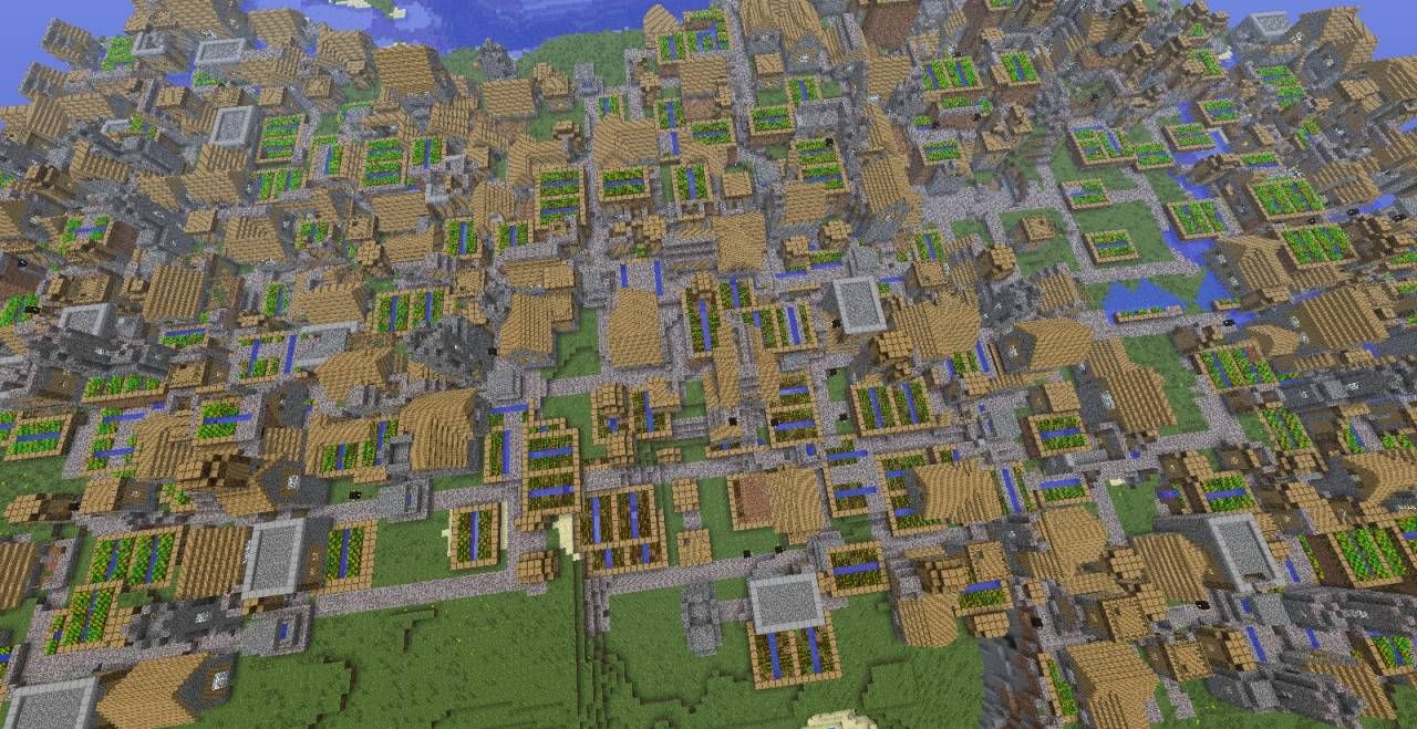 giant village seed minecraft