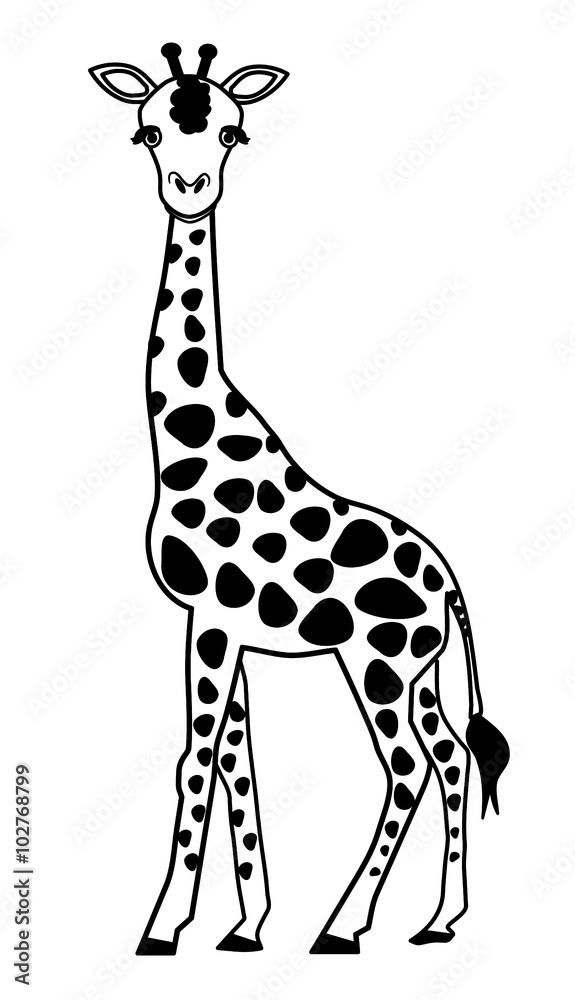 giraffe outline