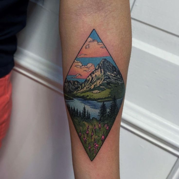 glacier national park tattoo