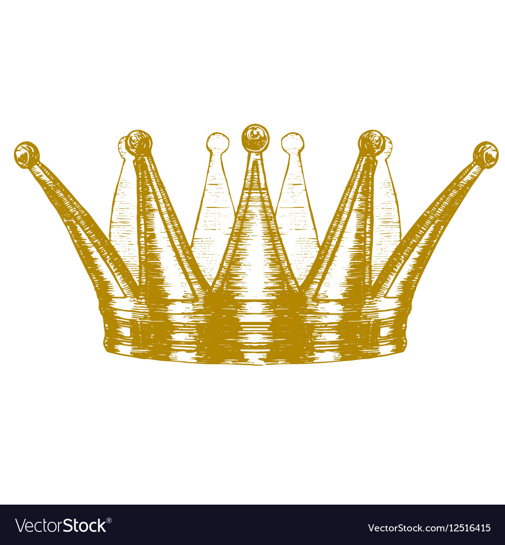 gold crown drawing