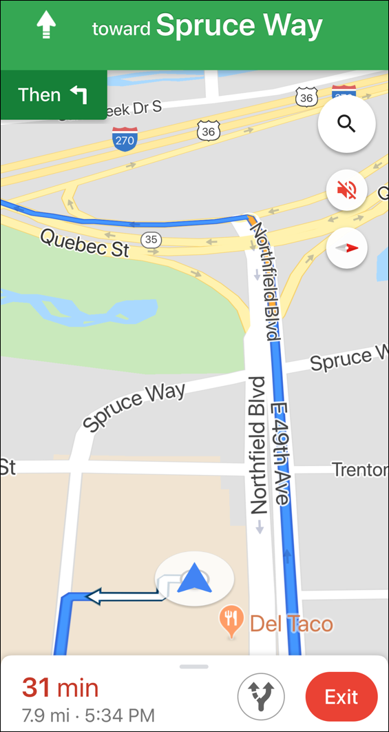 google maps driving directions