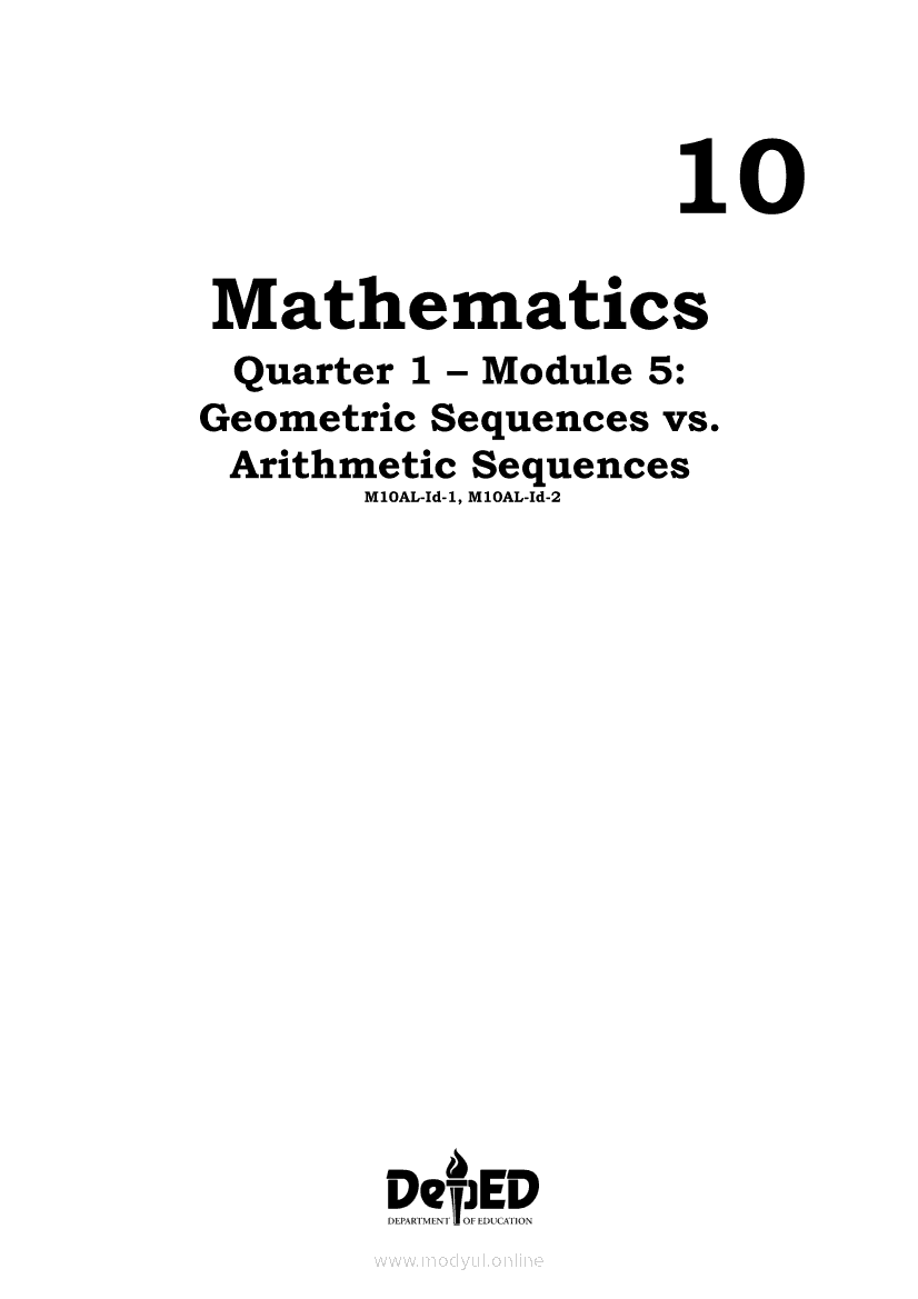 grade 10 math module 5