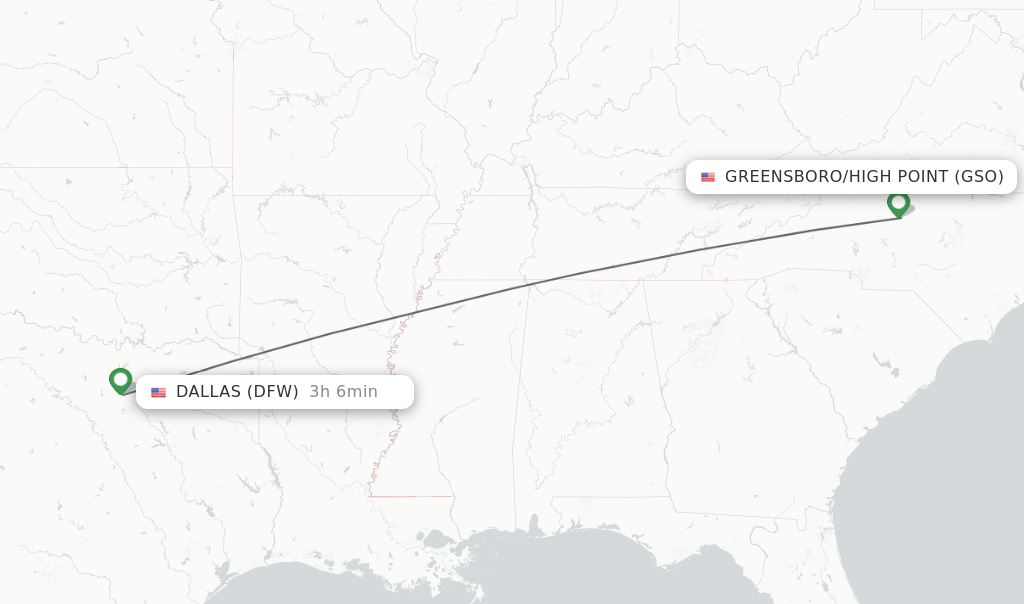 greensboro to dallas flights