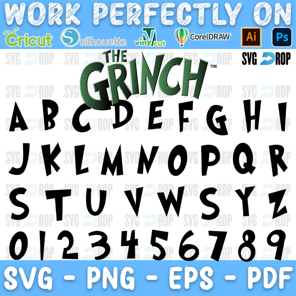 grinch font svg