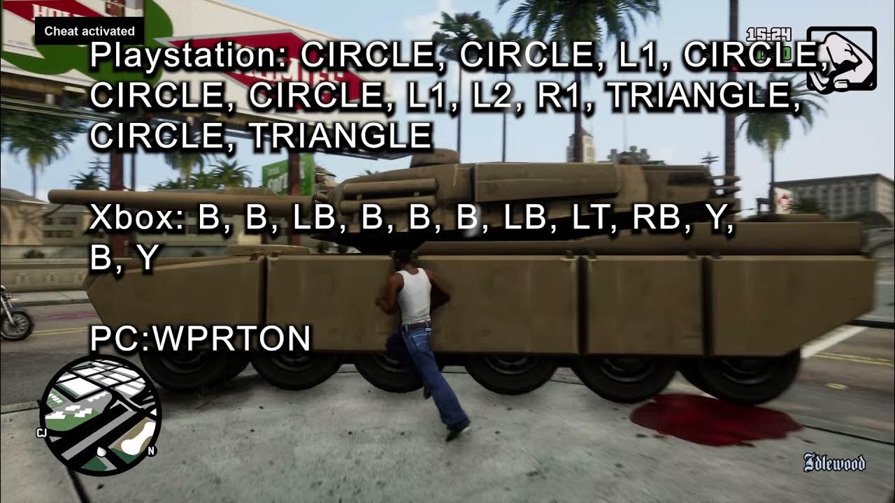 gta v cheat for tank