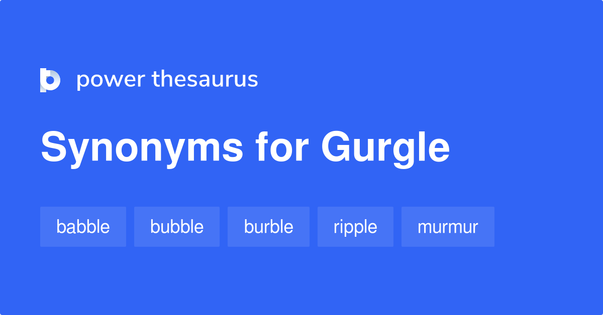 gurgle synonym