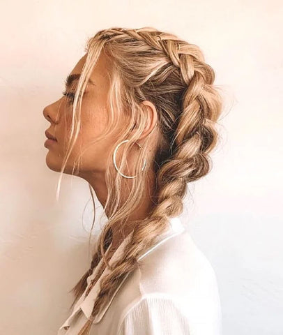 hair up plait styles