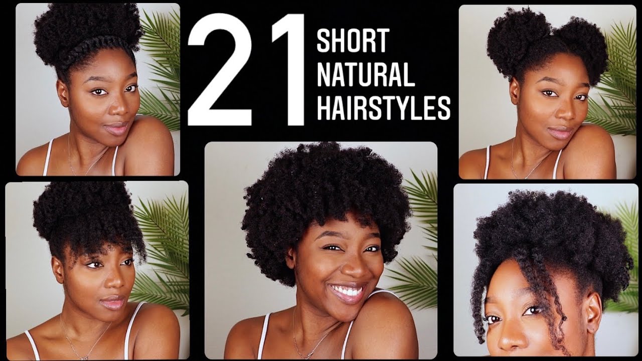 hairstyles for short natural black hair