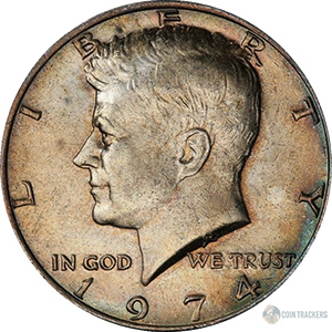 half dollar coin value 1974