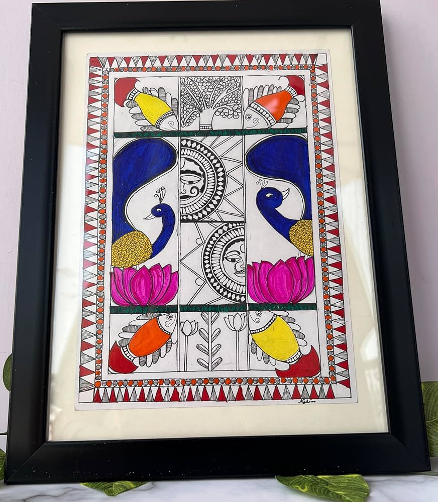 handmade madhubani painting