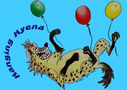 hanging hyena