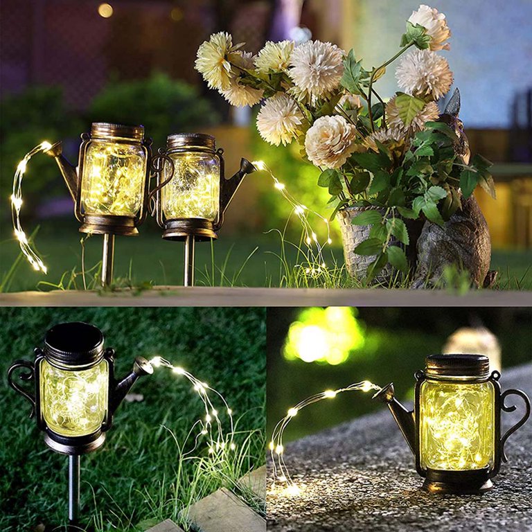 hanging mason jar solar lights