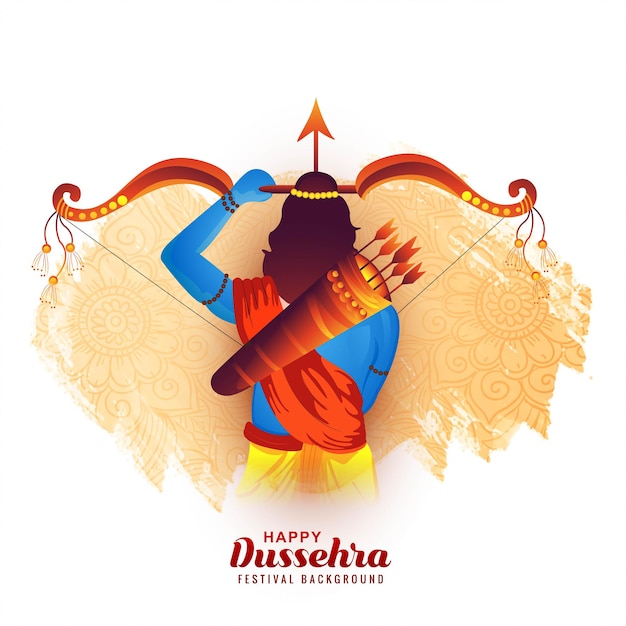 happy dussehra 4k wallpaper