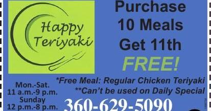 happy teriyaki promo code