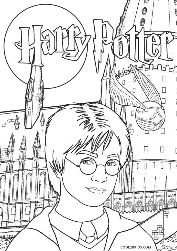 harry potter printable coloring pages