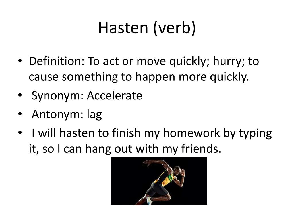 hasten synonym