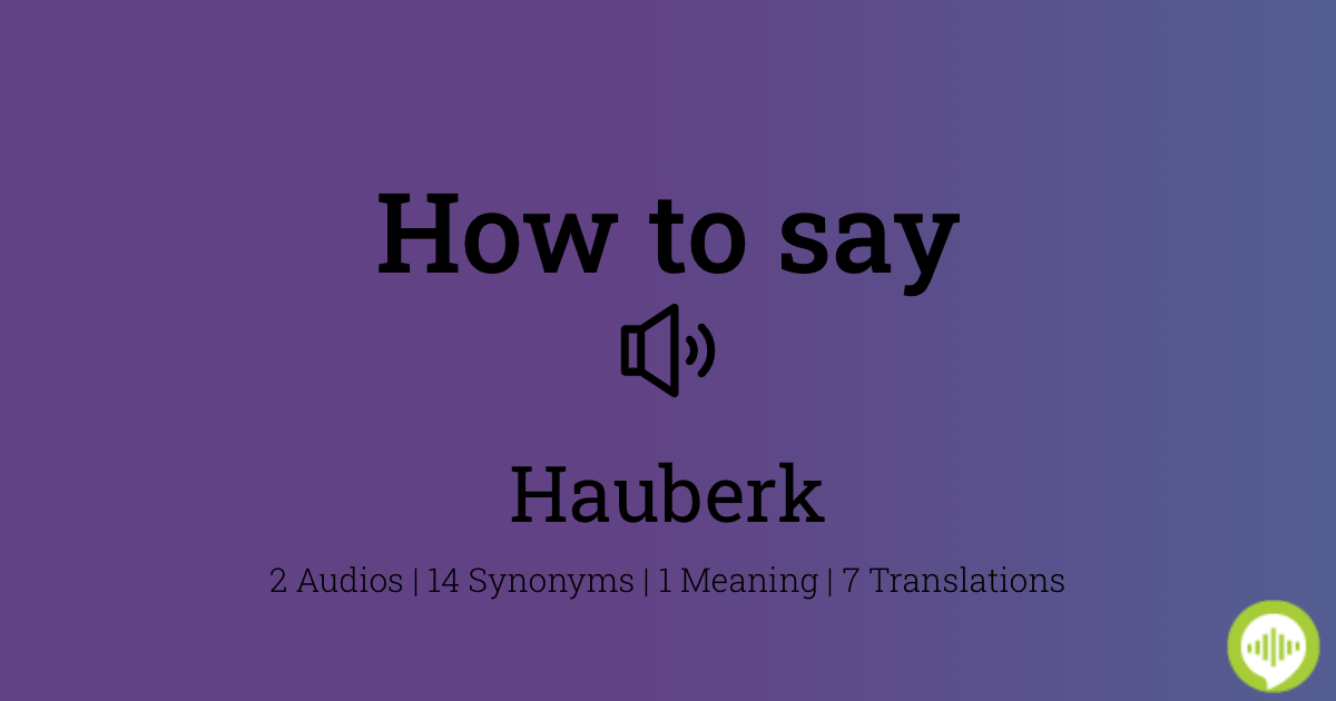 hauberk pronunciation