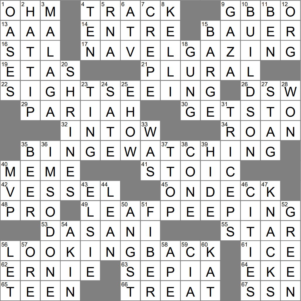 headliner crossword clue