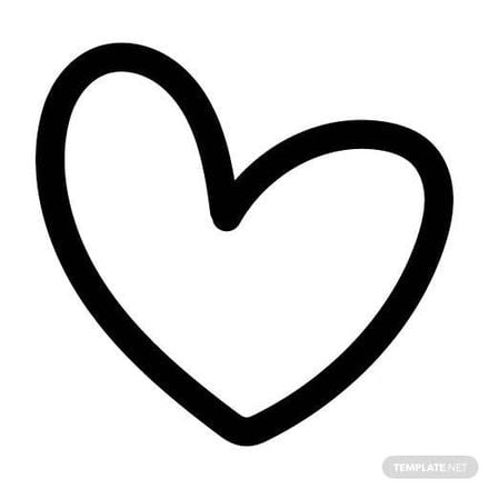 heart clipart black and white