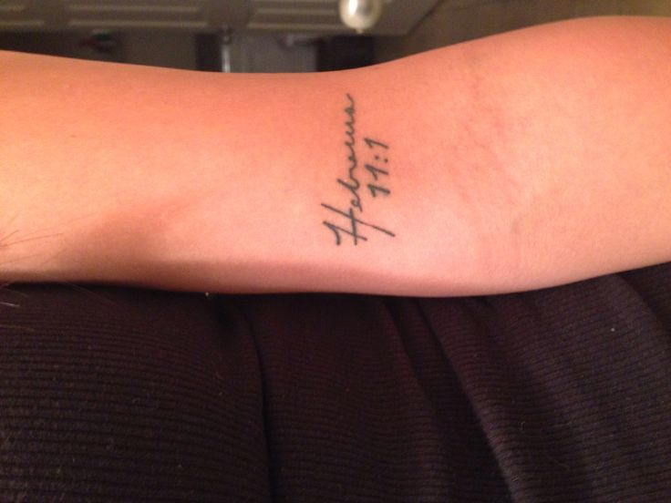 hebrews 11 1 tattoo