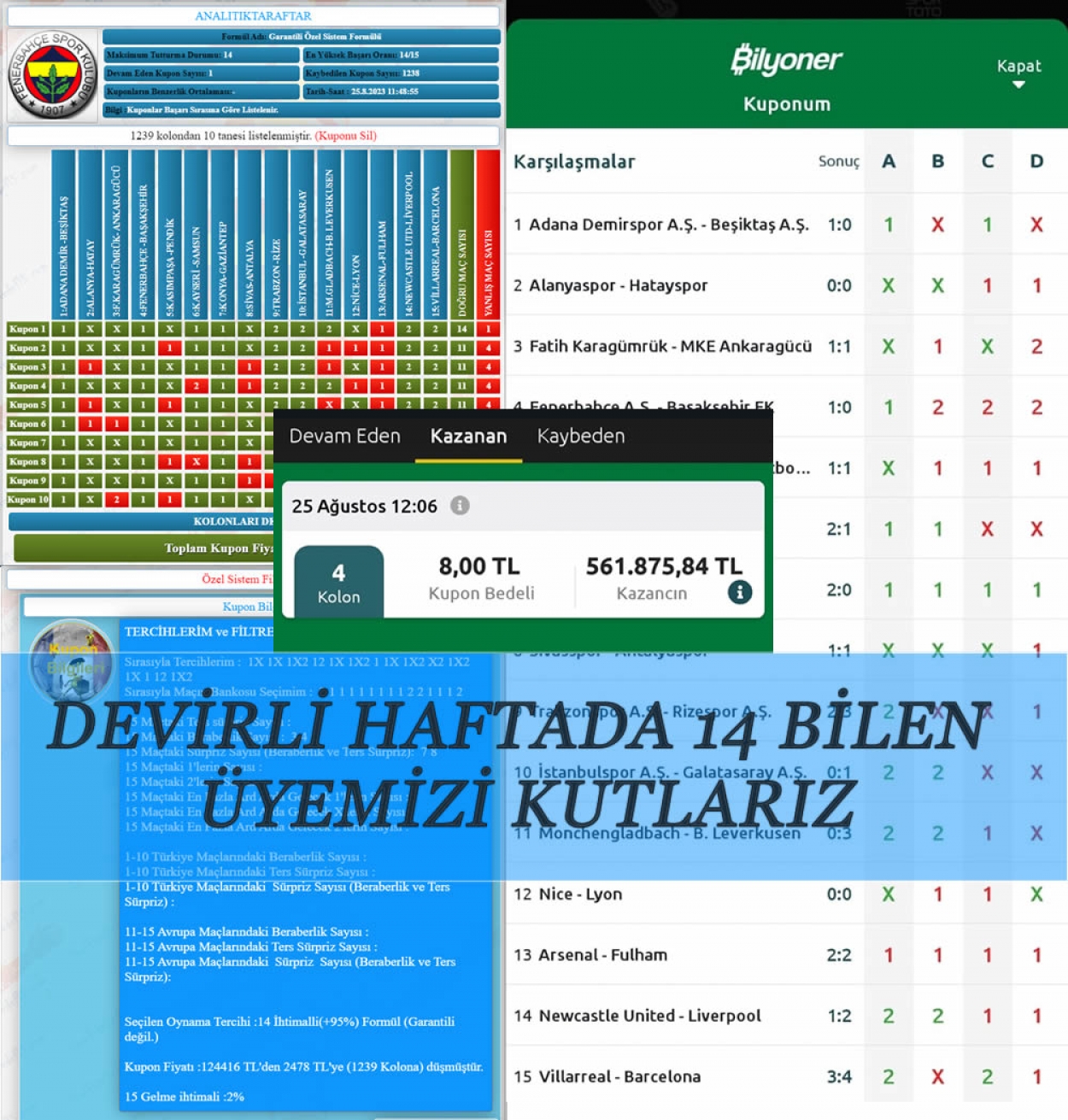 hedef 15 spor toto