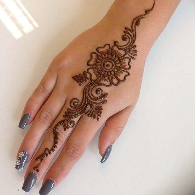 henna designs hand simple