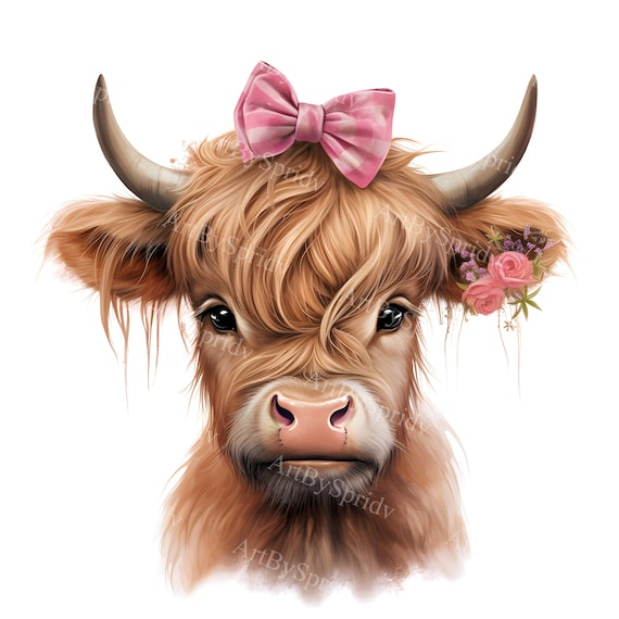 highland cow clipart