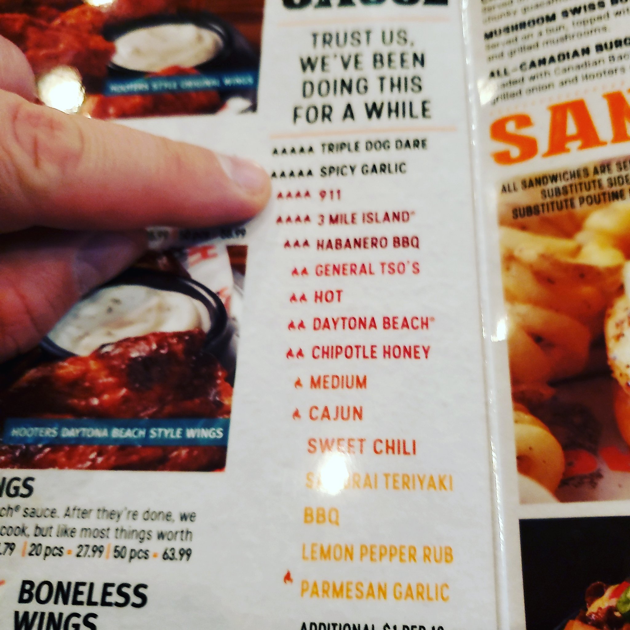 hooters wing sauces ranked