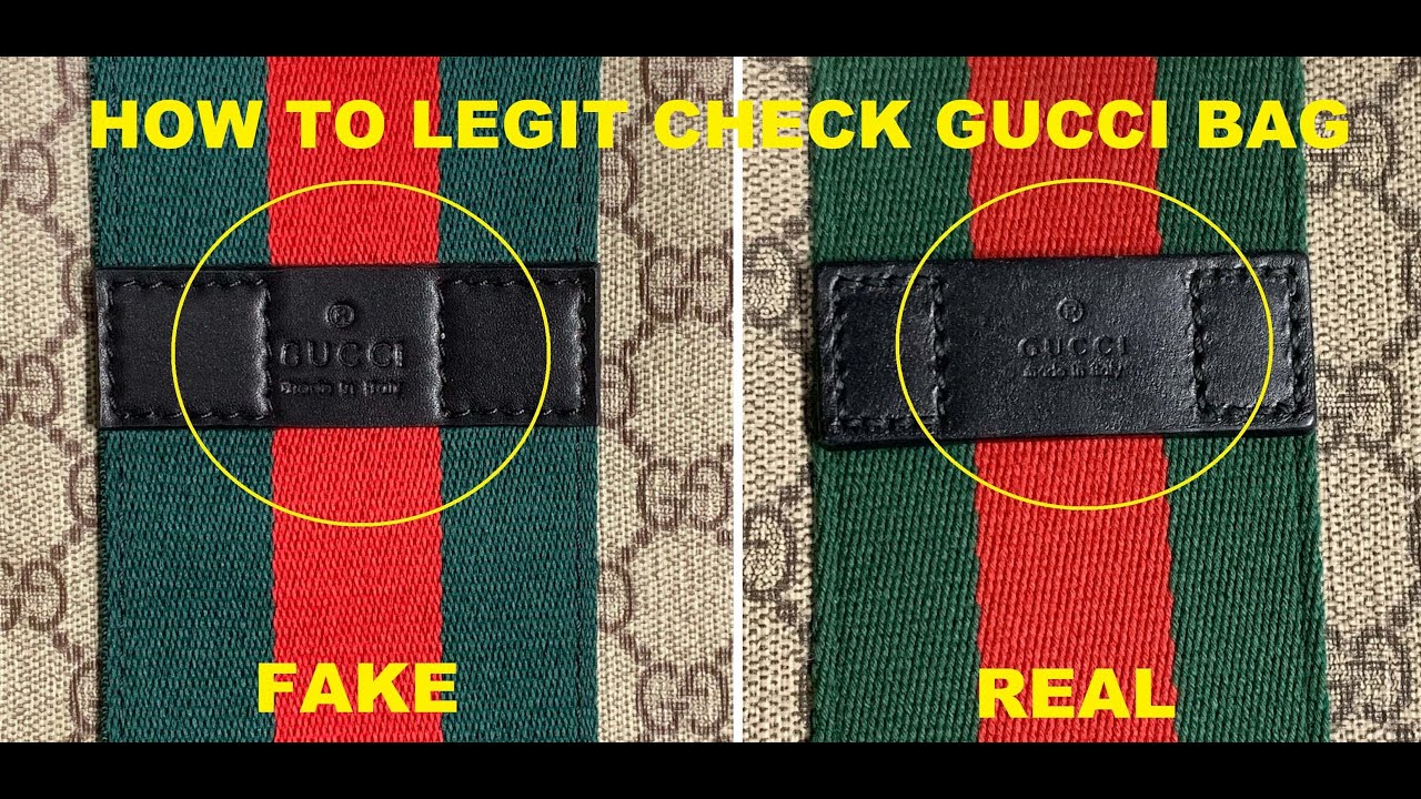 how can i tell if my gucci bag is real