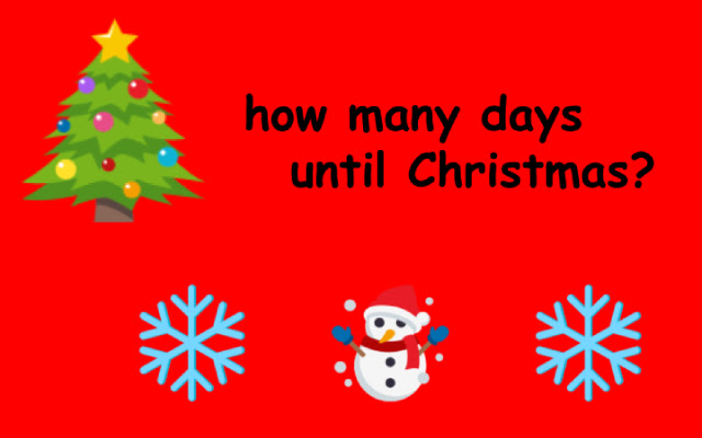 how many day are until christmas