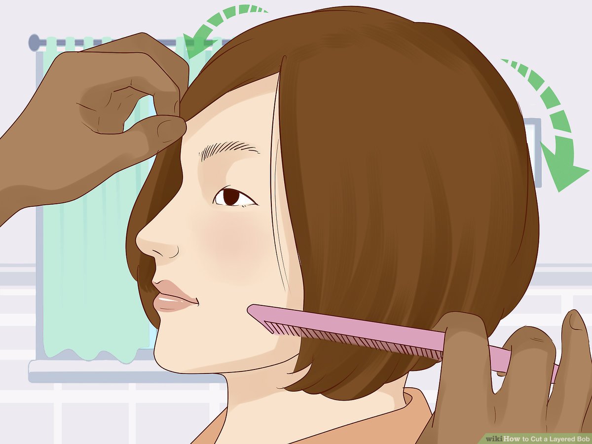 how to cut a layered bob yourself