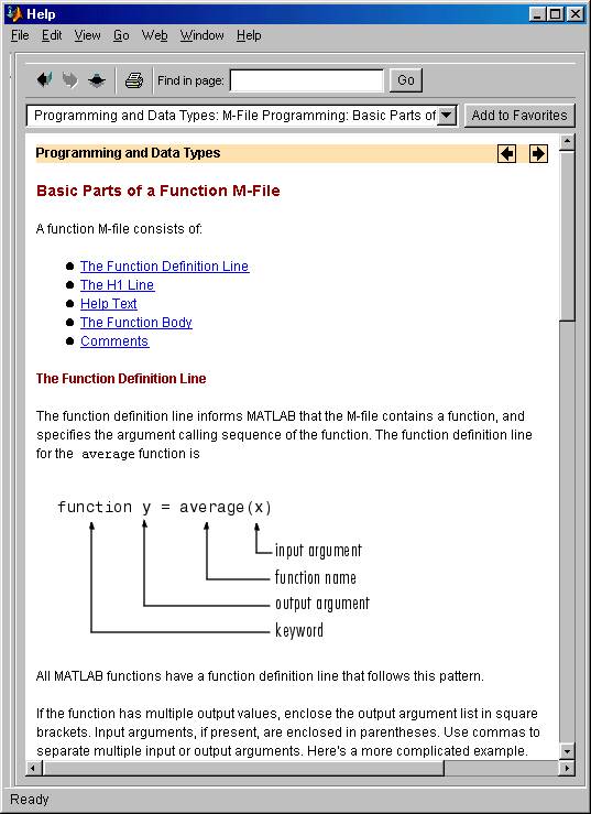 how to define a function in matlab