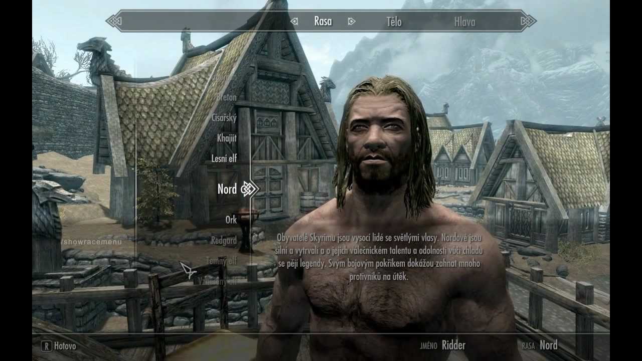 how to edit character in skyrim