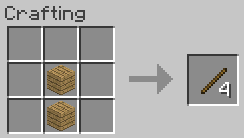 how to find a stick in minecraft