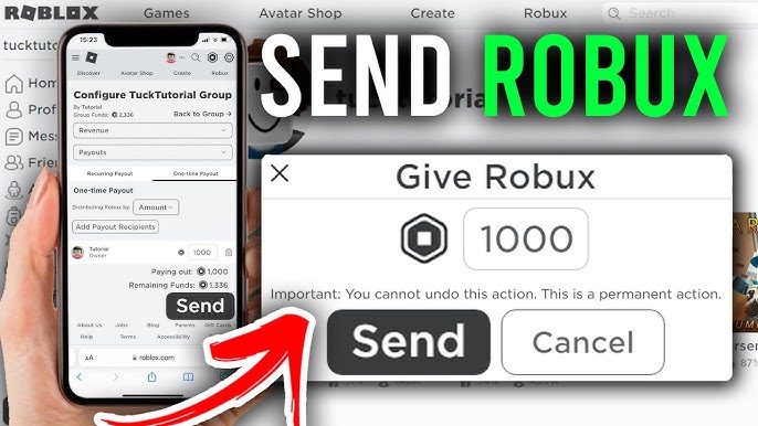 how to give people money on roblox