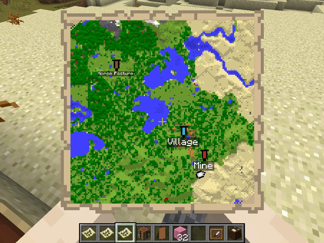 how to make bigger map minecraft