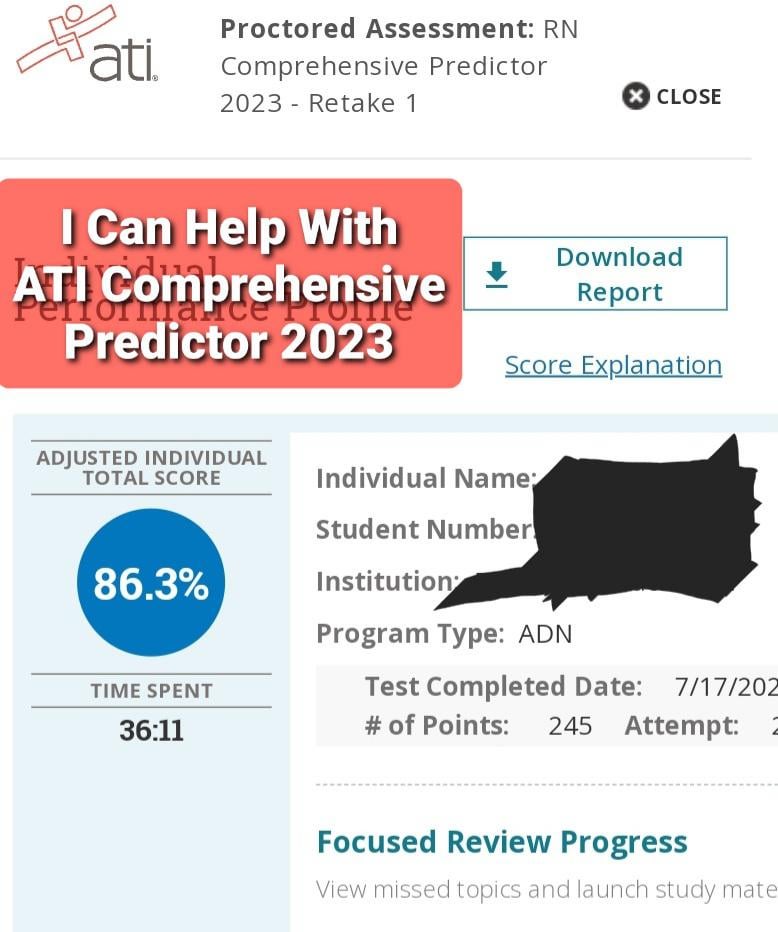 how to pass the ati comprehensive predictor