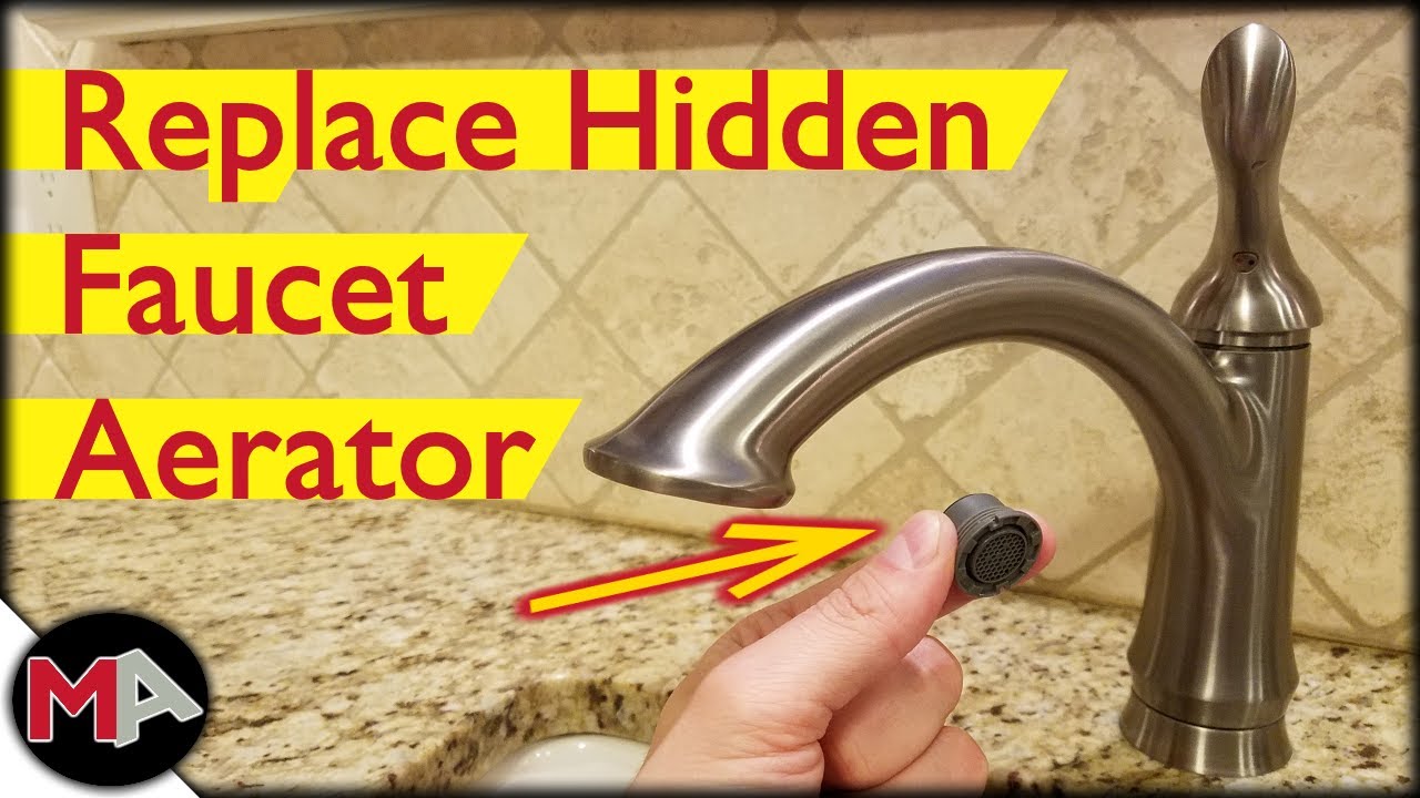 how to remove recessed faucet aerator without key