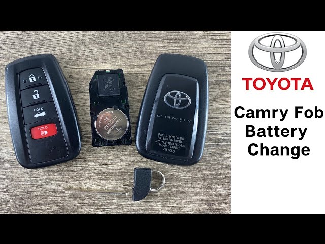 how to replace a toyota key fob battery
